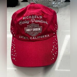 Harley-Davidson Pinkish Red Cap with Logo
